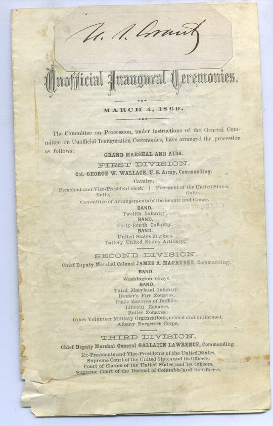 Three members ofPresident U.S. Grants cabinet. Seller has authored 